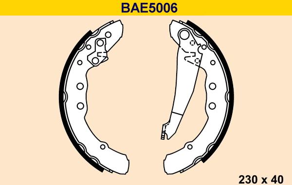 Barum BAE5006 - Kit ganasce freno autozon.pro