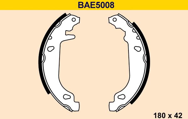 Barum BAE5008 - Kit ganasce freno autozon.pro