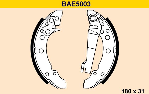 Barum BAE5003 - Kit ganasce freno autozon.pro