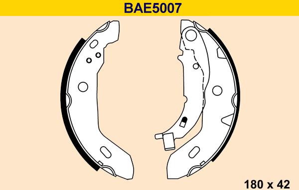 Barum BAE5007 - Kit ganasce freno autozon.pro