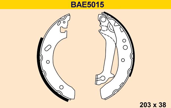 Barum BAE5015 - Kit ganasce freno autozon.pro