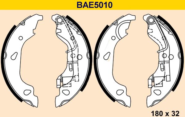 Barum BAE5010 - Kit ganasce freno autozon.pro