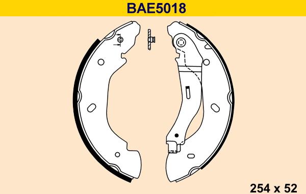 Barum BAE5018 - Kit ganasce freno autozon.pro