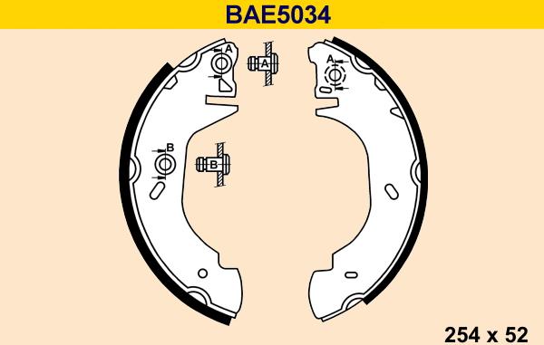 Barum BAE5034 - Kit ganasce freno autozon.pro