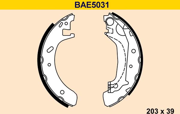 Barum BAE5031 - Kit ganasce freno autozon.pro