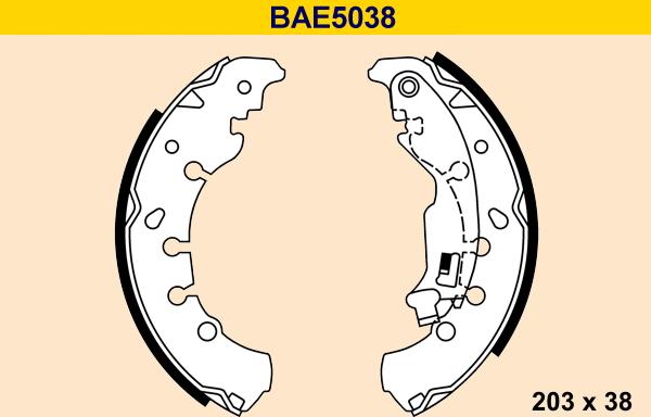 Barum BAE5038 - Kit ganasce freno autozon.pro