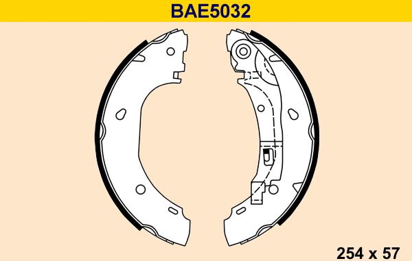 Barum BAE5032 - Kit ganasce freno autozon.pro