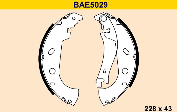 Barum BAE5029 - Kit ganasce freno autozon.pro