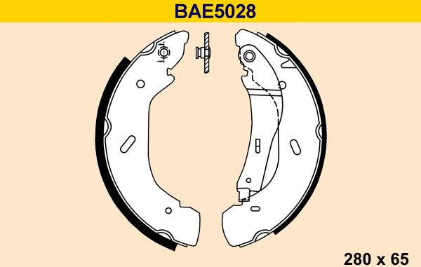 Barum BAE5028 - Kit ganasce freno autozon.pro