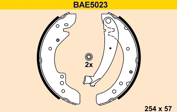 Barum BAE5023 - Kit ganasce freno autozon.pro