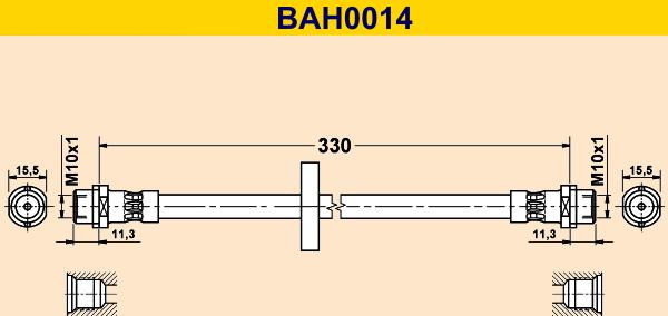 Barum BAH0014 - Flessibile del freno autozon.pro