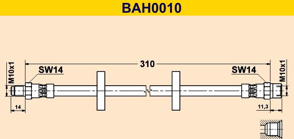 Barum BAH0010 - Flessibile del freno autozon.pro