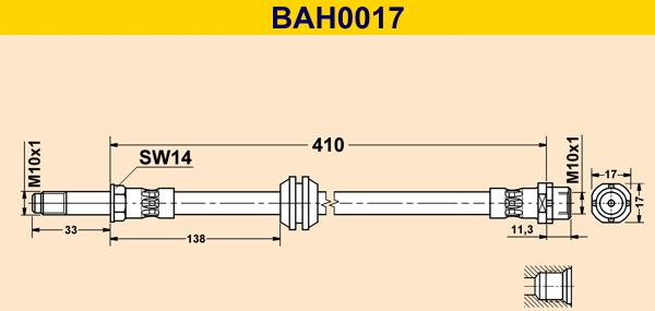 Barum BAH0017 - Flessibile del freno autozon.pro