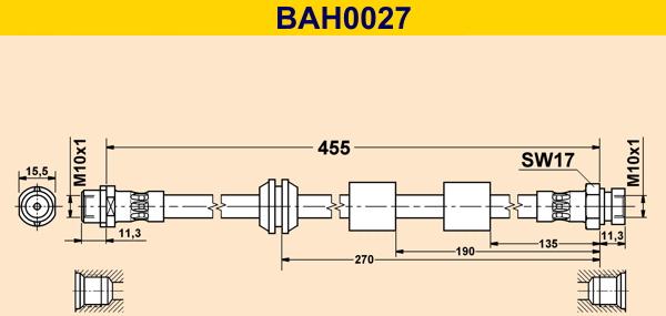 Barum BAH0027 - Flessibile del freno autozon.pro