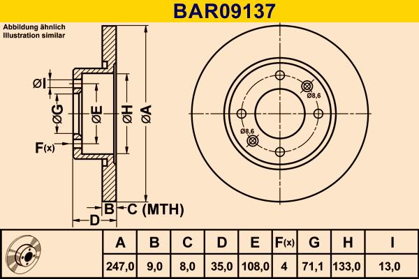 Barum BAR09137 - Discofreno autozon.pro