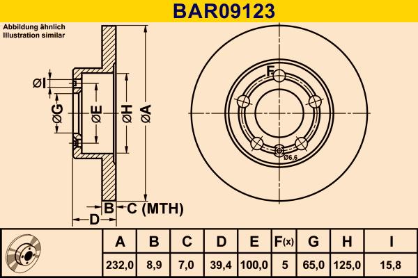 Barum BAR09123 - Discofreno autozon.pro