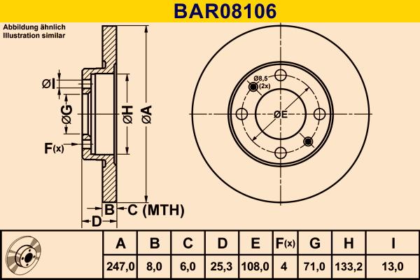 Barum BAR08106 - Discofreno autozon.pro