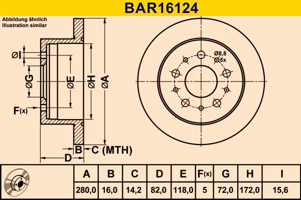 Barum BAR16124 - Discofreno autozon.pro