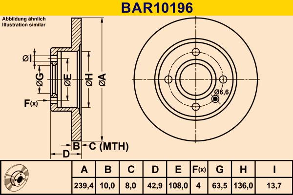 Barum BAR10196 - Discofreno autozon.pro