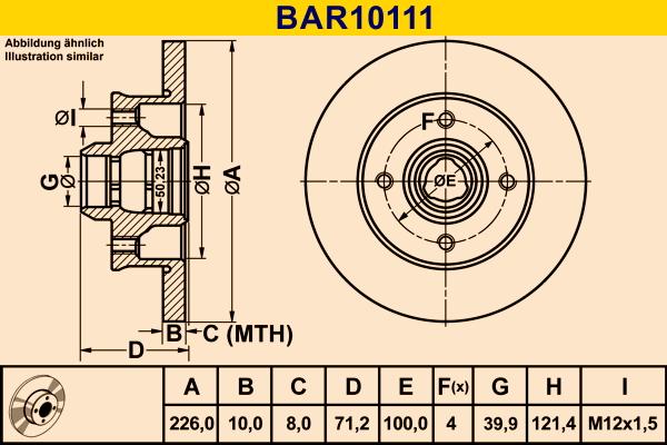 Barum BAR10111 - Discofreno autozon.pro