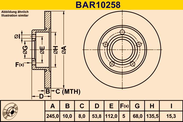 Barum BAR10258 - Discofreno autozon.pro