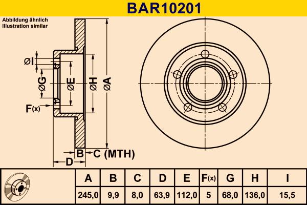 Barum BAR10201 - Discofreno autozon.pro