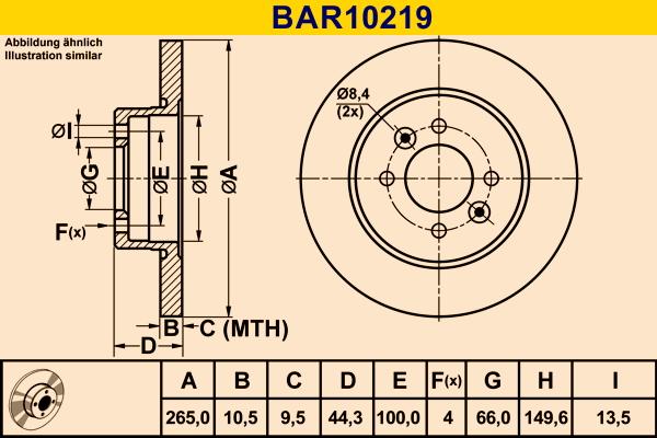 Barum BAR10219 - Discofreno autozon.pro