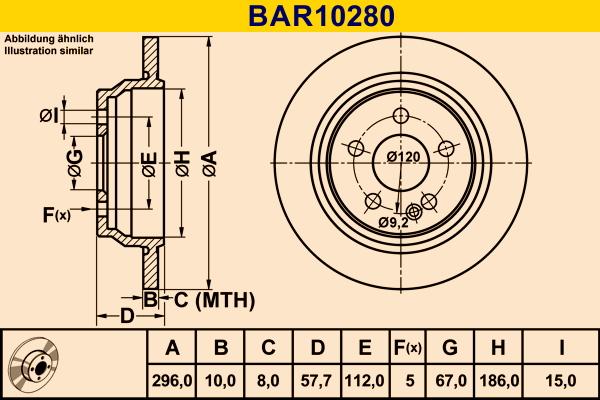 Barum BAR10280 - Discofreno autozon.pro