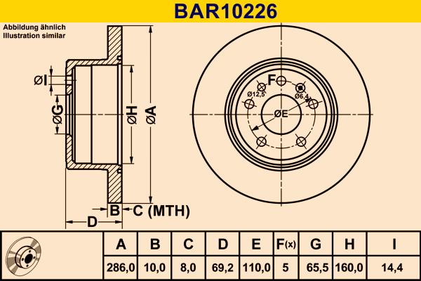 Barum BAR10226 - Discofreno autozon.pro