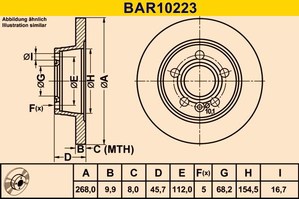 Barum BAR10223 - Discofreno autozon.pro