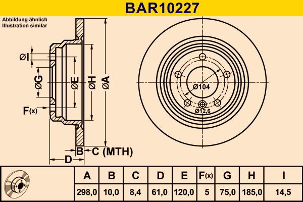 Barum BAR10227 - Discofreno autozon.pro