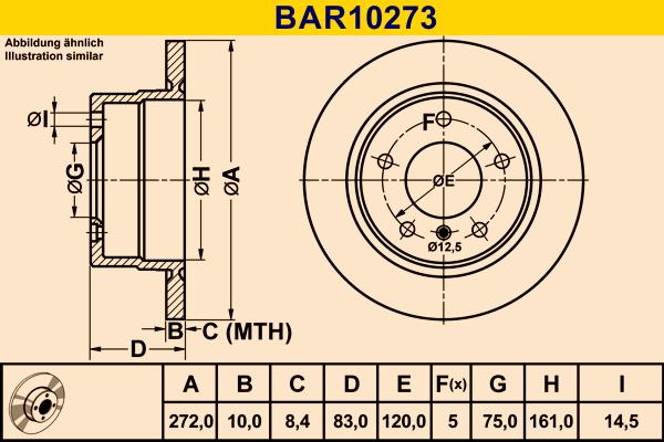 Barum BAR10273 - Discofreno autozon.pro