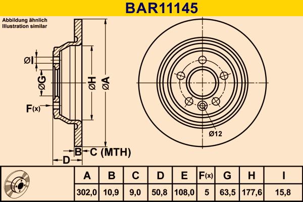 Barum BAR11145 - Discofreno autozon.pro