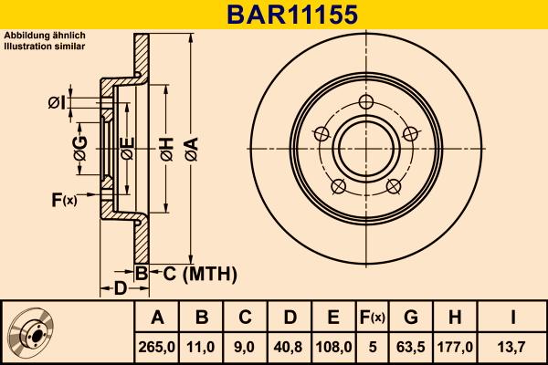 Barum BAR11155 - Discofreno autozon.pro