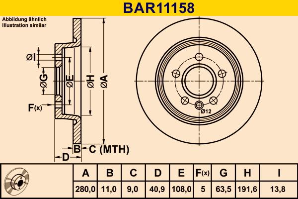 Barum BAR11158 - Discofreno autozon.pro