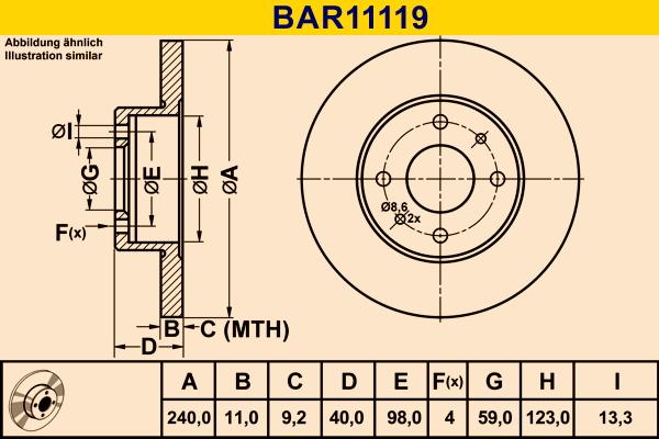 Barum BAR11119 - Discofreno autozon.pro