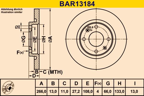 Barum BAR13184 - Discofreno autozon.pro