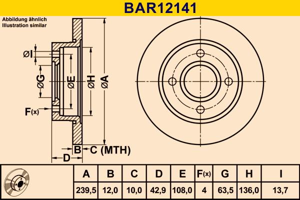 Barum BAR12141 - Discofreno autozon.pro