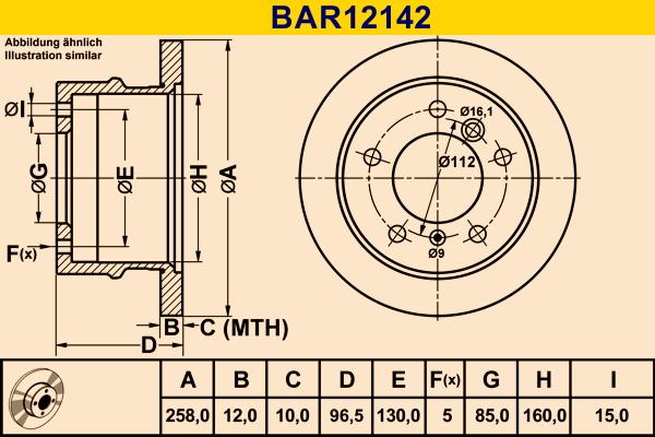 Barum BAR12142 - Discofreno autozon.pro