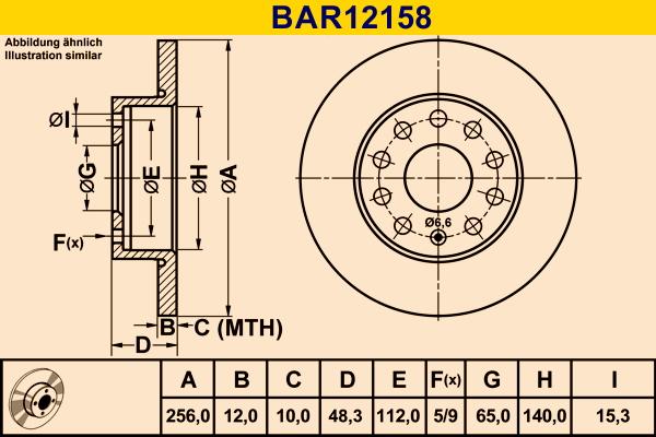 Barum BAR12158 - Discofreno autozon.pro