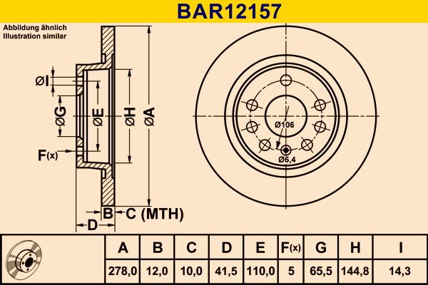 Barum BAR12157 - Discofreno autozon.pro