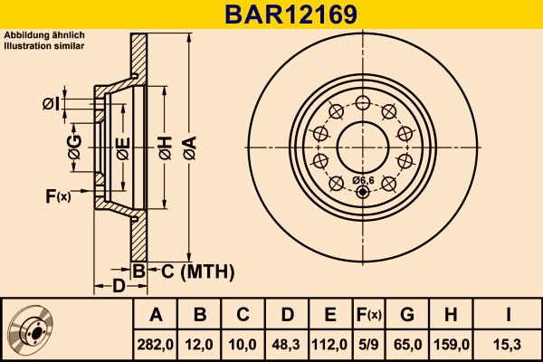 Barum BAR12169 - Discofreno autozon.pro