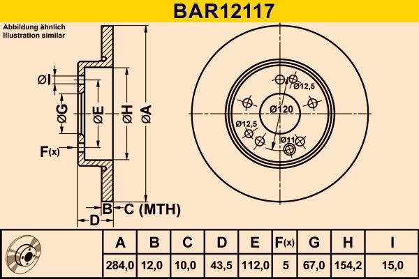 Barum BAR12117 - Discofreno autozon.pro