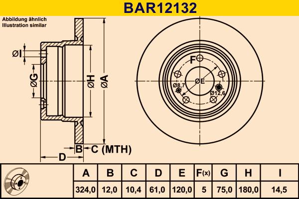 Barum BAR12132 - Discofreno autozon.pro