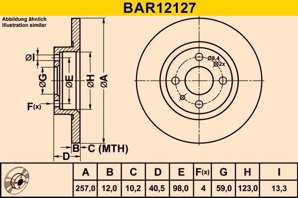 Barum BAR12127 - Discofreno autozon.pro