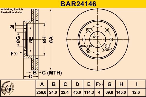 Barum BAR24146 - Discofreno autozon.pro