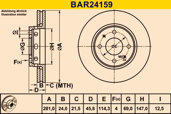 Barum BAR24159 - Discofreno autozon.pro