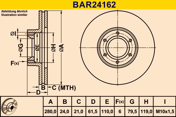 Barum BAR24162 - Discofreno autozon.pro