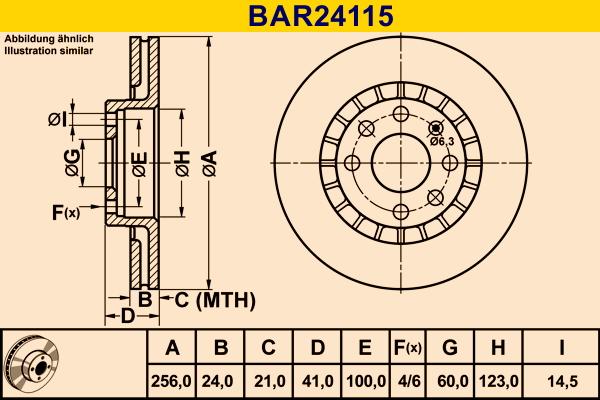 Barum BAR24115 - Discofreno autozon.pro