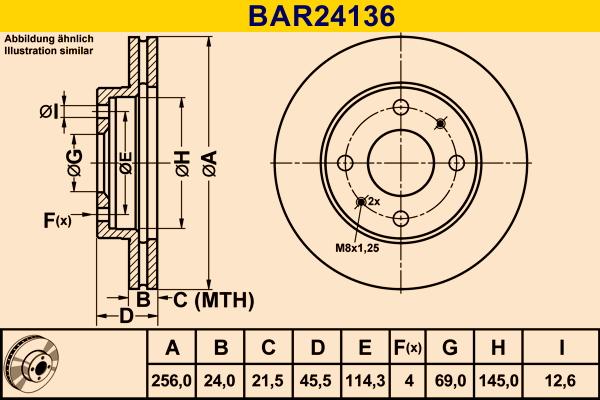 Barum BAR24136 - Discofreno autozon.pro